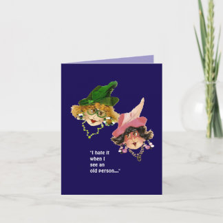 Friend's humorous Birthday Holiday Card