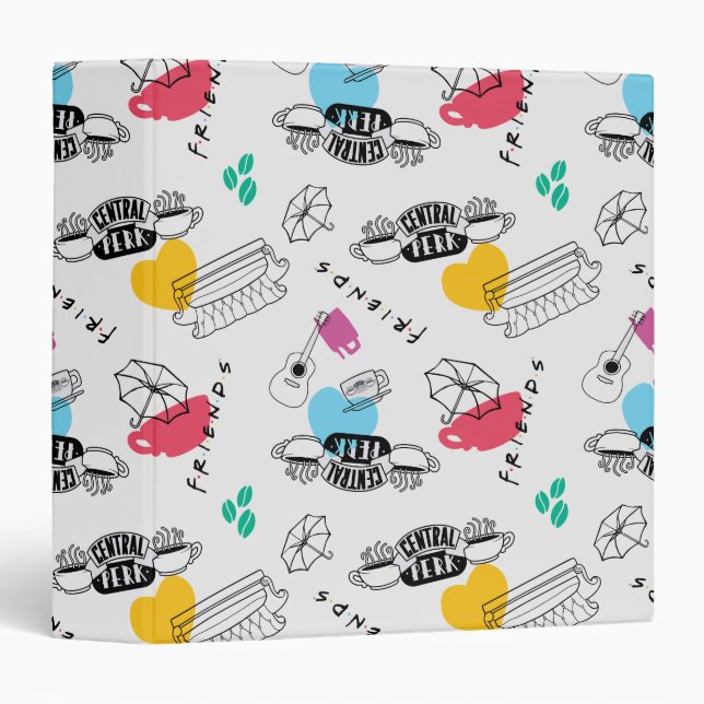 FRIENDS™ | Icon Pattern 3 Ring Binder (Front/Spine)