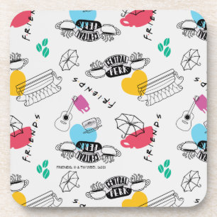 FRIENDS™   Icon Pattern Beverage Coaster