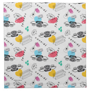 FRIENDS™   Icon Pattern Cloth Napkin