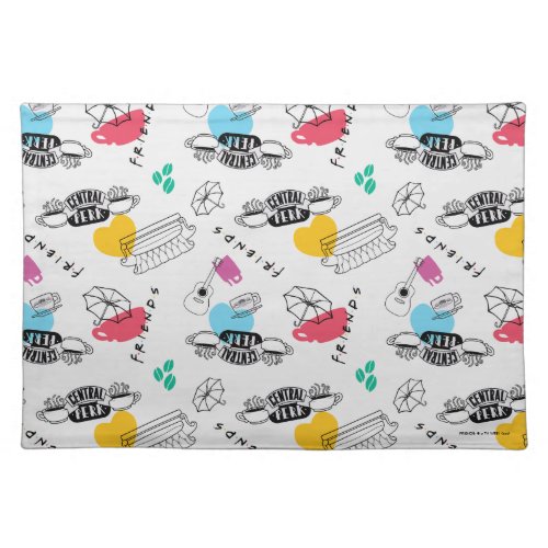FRIENDS  Icon Pattern Cloth Placemat