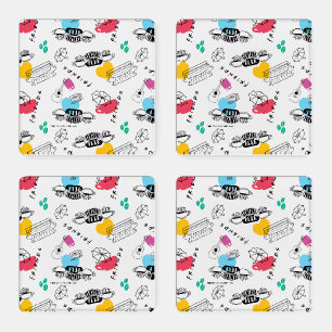 FRIENDS™   Icon Pattern Coaster Set