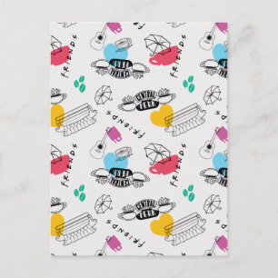 FRIENDS™   Icon Pattern Invitation Postcard
