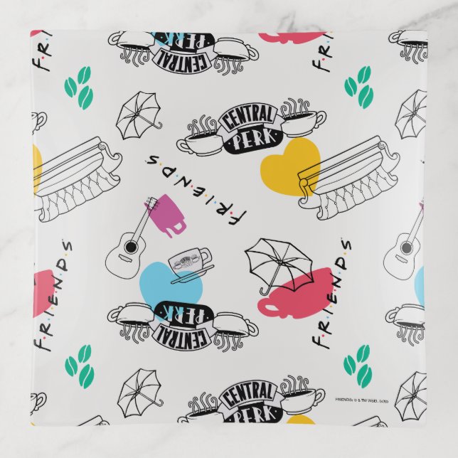 FRIENDS™ | Icon Pattern Trinket Tray (Front)