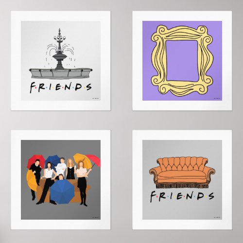 FRIENDS Icons Wall Art Sets