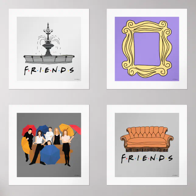 FRIENDS™ Icons Wall Art Sets | Zazzle