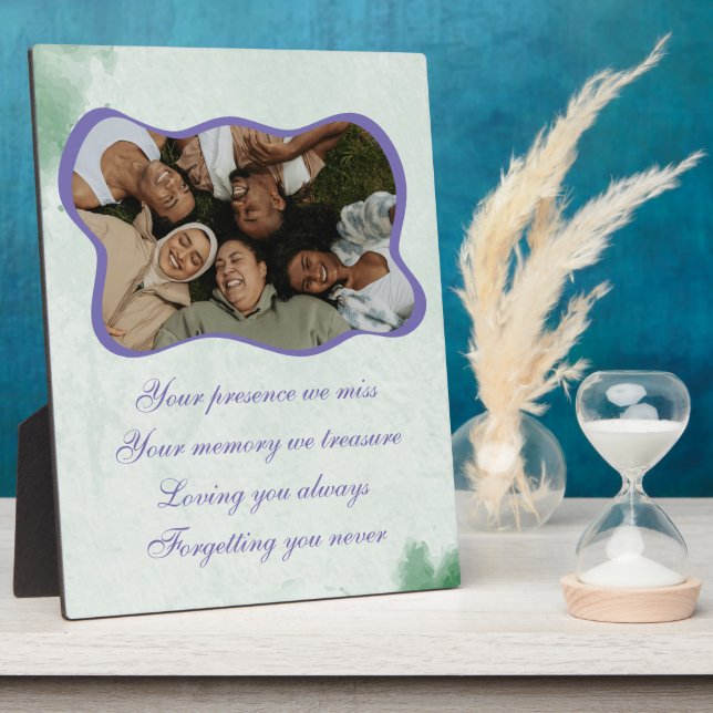 Friends in the woods Tabletop plaque 8x10 Easel (Side)