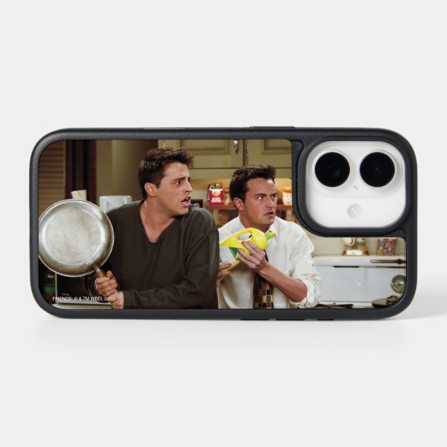 FRIENDS™ | Joey & Chandler Scared Otterbox iPhone Case (Back Horizontal)