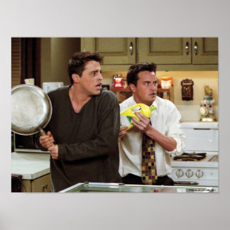 FRIENDS™ | Joey & Chandler Scared Poster