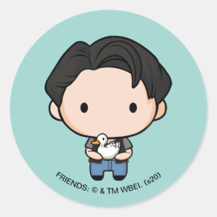 FRIENDS™   Joey Chibi Classic Round Sticker