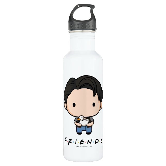 FRIENDS™ | Joey Chibi Stainless Steel Water Bottle (Front)