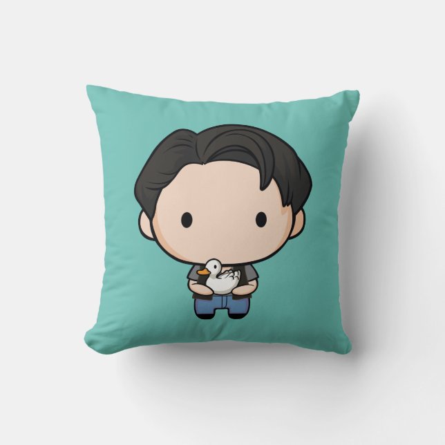 FRIENDS™ | Joey Chibi Throw Pillow (Front)