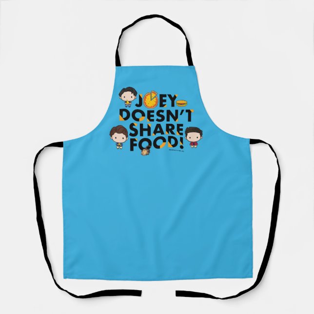 FRIENDS™ | Joey Doesn't Share Food Chibi Apron (Front)