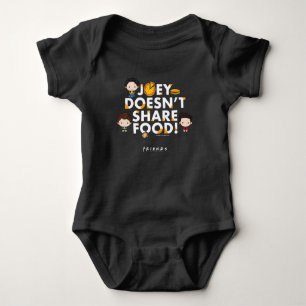 FRIENDS™ Joey Doesn't Share Food Chibi Baby Bodysuit