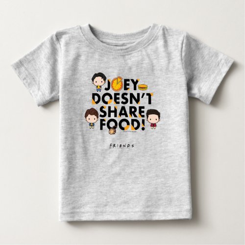 FRIENDS  Joey Doesnt Share Food Chibi Baby T_Shirt