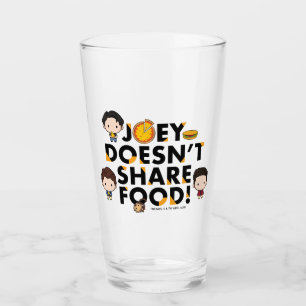 FRIENDS™ Joey Doesn't Share Food Chibi Glass