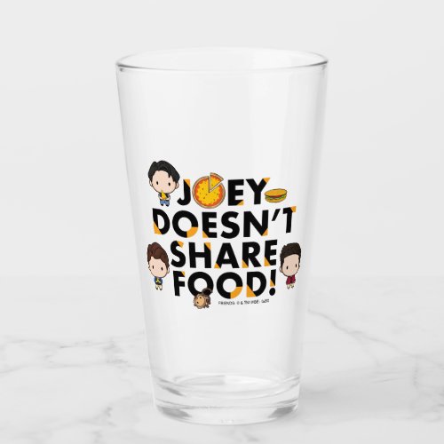 FRIENDS  Joey Doesnt Share Food Chibi Glass