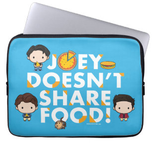 FRIENDS™ Joey Doesn't Share Food Chibi Laptop Sleeve