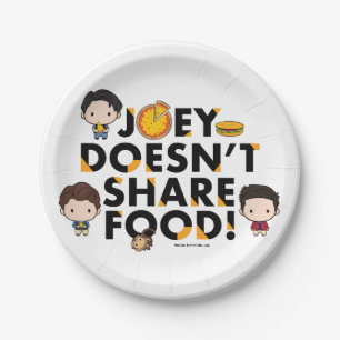 FRIENDS™   Joey Doesn't Share Food Chibi Paper Plates