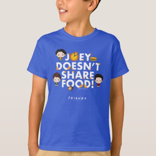 FRIENDS  Joey Doesnt Share Food Chibi T_Shirt