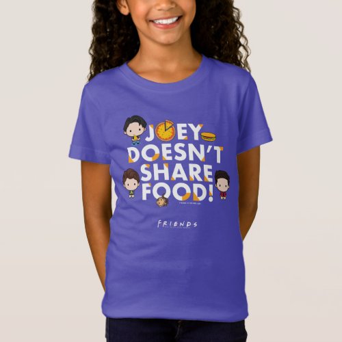 FRIENDS  Joey Doesnt Share Food Chibi T_Shirt