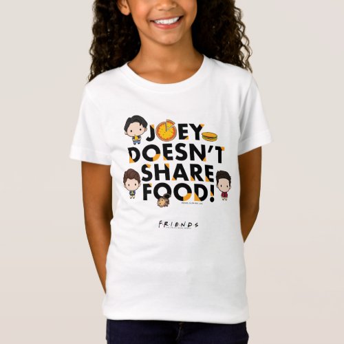 FRIENDS  Joey Doesnt Share Food Chibi T_Shirt