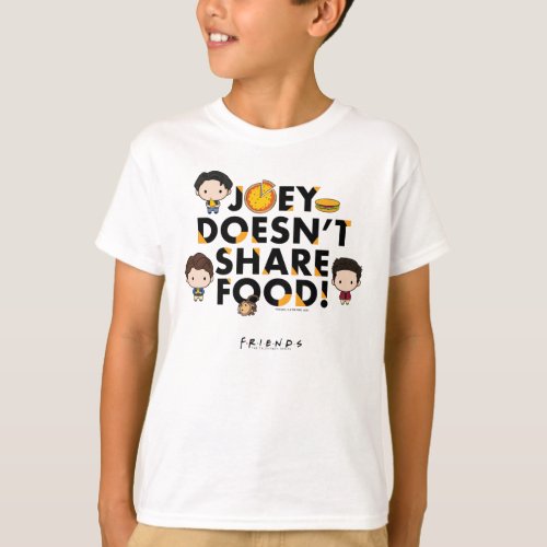 FRIENDS  Joey Doesnt Share Food Chibi T_Shirt