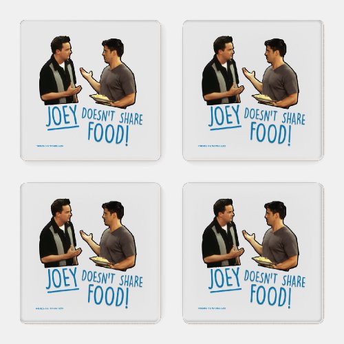 FRIENDS  Joey Doesnt Share Food Coaster Set