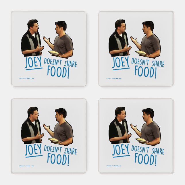 FRIENDS™ | Joey Doesn't Share Food! Coaster Set (Set)