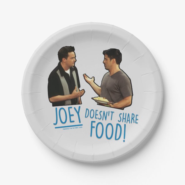 FRIENDS™ | Joey Doesn't Share Food! Paper Plates (Front)