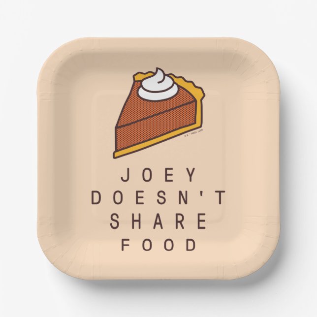 FRIENDS™ | Joey Doesn't Share Food Paper Plates (Front)