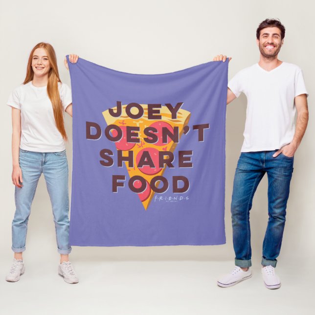 FRIENDS™ | Joey Doesn't Share Food - Pizza Fleece Blanket (In Situ)