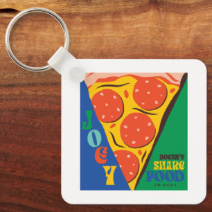 FRIENDS™   Joey Doesn't Share Food - Pizza Graphic Keychain