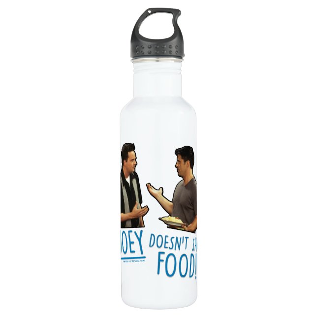 FRIENDS™ | Joey Doesn't Share Food! Stainless Steel Water Bottle (Front)