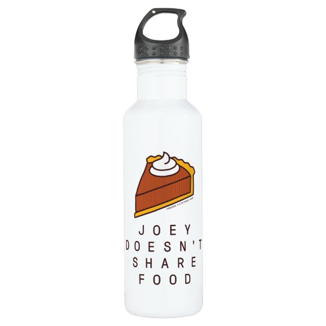FRIENDS™ | Joey Doesn't Share Food Stainless Steel Water Bottle (Front)