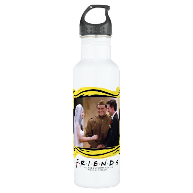 FRIENDS™ | Joey Marries Monica & Chandler Stainless Steel Water Bottle (Front)