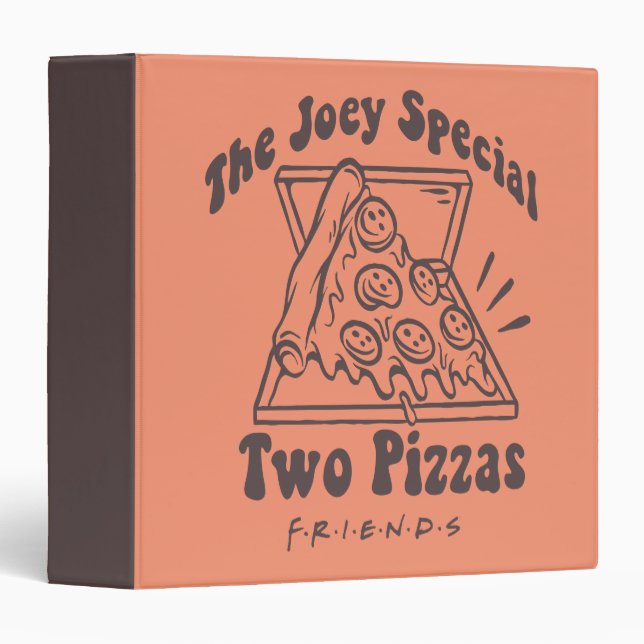 FRIENDS™ | Joey Pizza Quote 3 Ring Binder (Front/Spine)