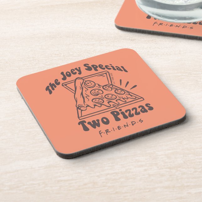 FRIENDS™ | Joey Pizza Quote Beverage Coaster (Left Side)