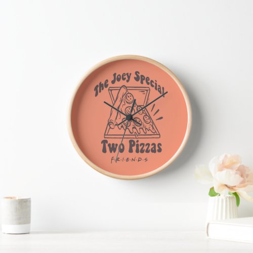 FRIENDS  Joey Pizza Quote Clock