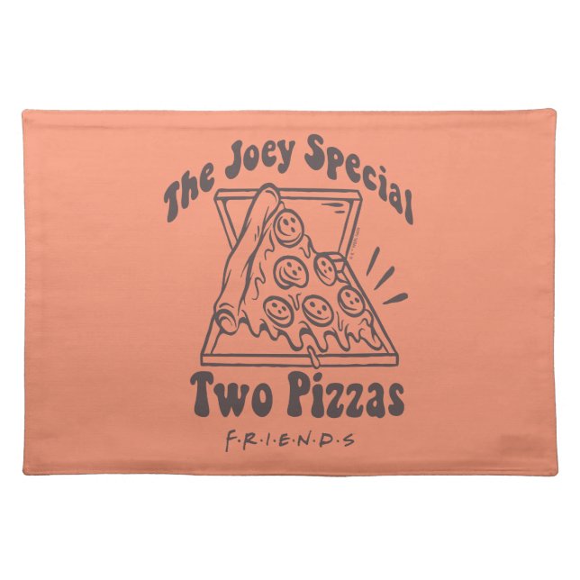 FRIENDS™ | Joey Pizza Quote Cloth Placemat (Front)