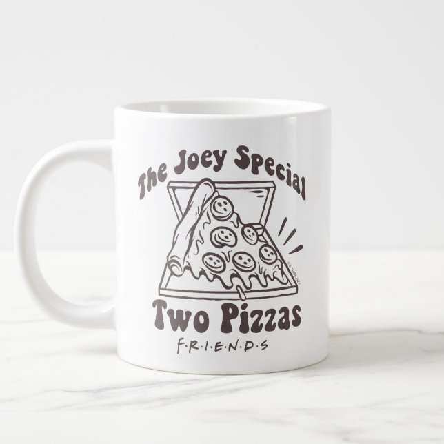 FRIENDS™ | Joey Pizza Quote Giant Coffee Mug (Left)