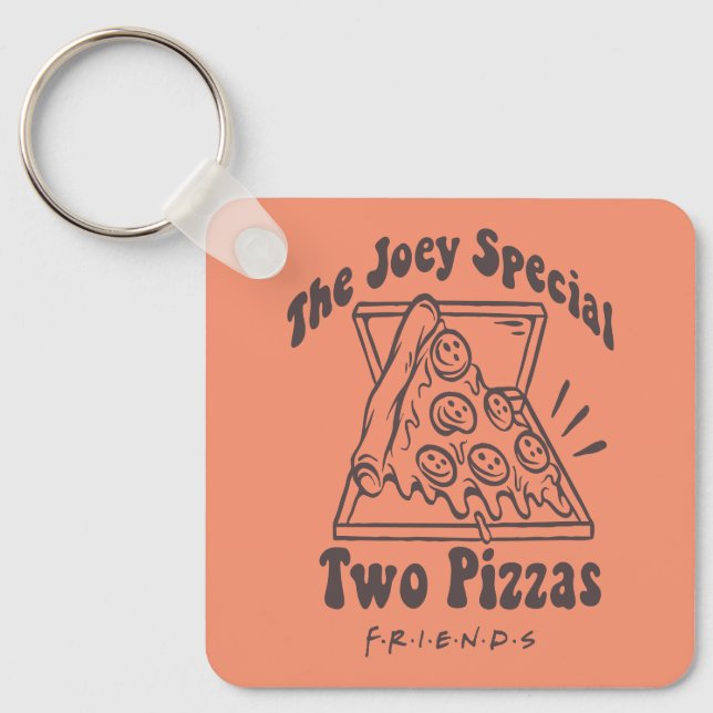 FRIENDS™ | Joey Pizza Quote Keychain (Front)