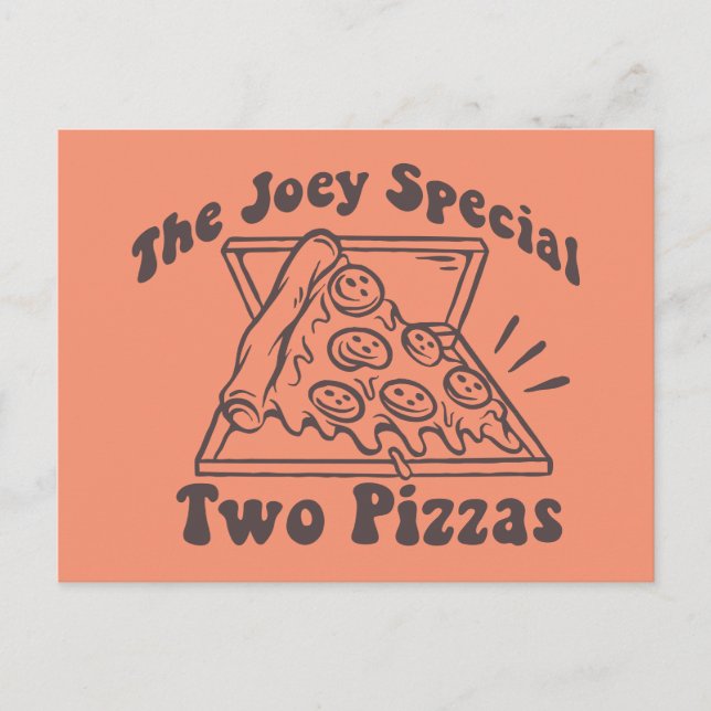 FRIENDS™ | Joey Pizza Quote Postcard (Front)