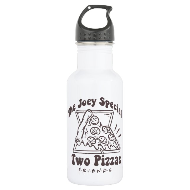 FRIENDS™ | Joey Pizza Quote Stainless Steel Water Bottle (Front)