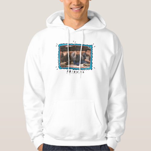 FRIENDS  Joey Ross and Chandler on the Couch Hoodie