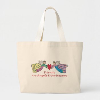 Friends Large Tote Bag by freespiritdesigns at Zazzle