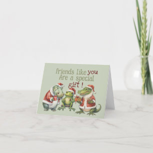 Friends like you letterpress thank you card