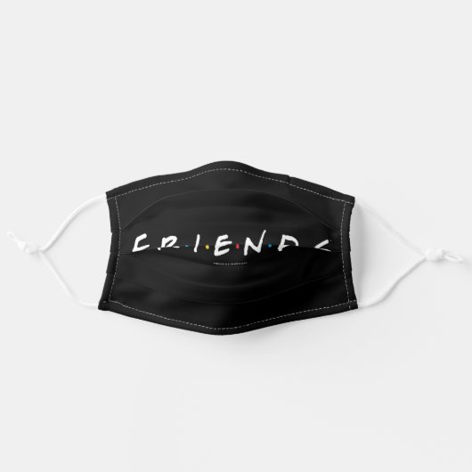 FRIENDS™ Logo Adult Cloth Face Mask (Front, Unfolded)