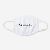 FRIENDS™ Logo White Cotton Face Mask (Front)