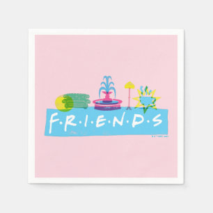FRIENDS™   Logo with Icons Napkins